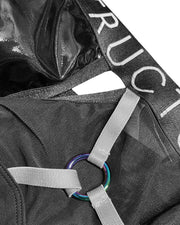 PRIVATE STRUCTURE Alpha Low Waist Harness Trunk Shades Of Shiny Black 4417 - SexyMenUnderwear.com