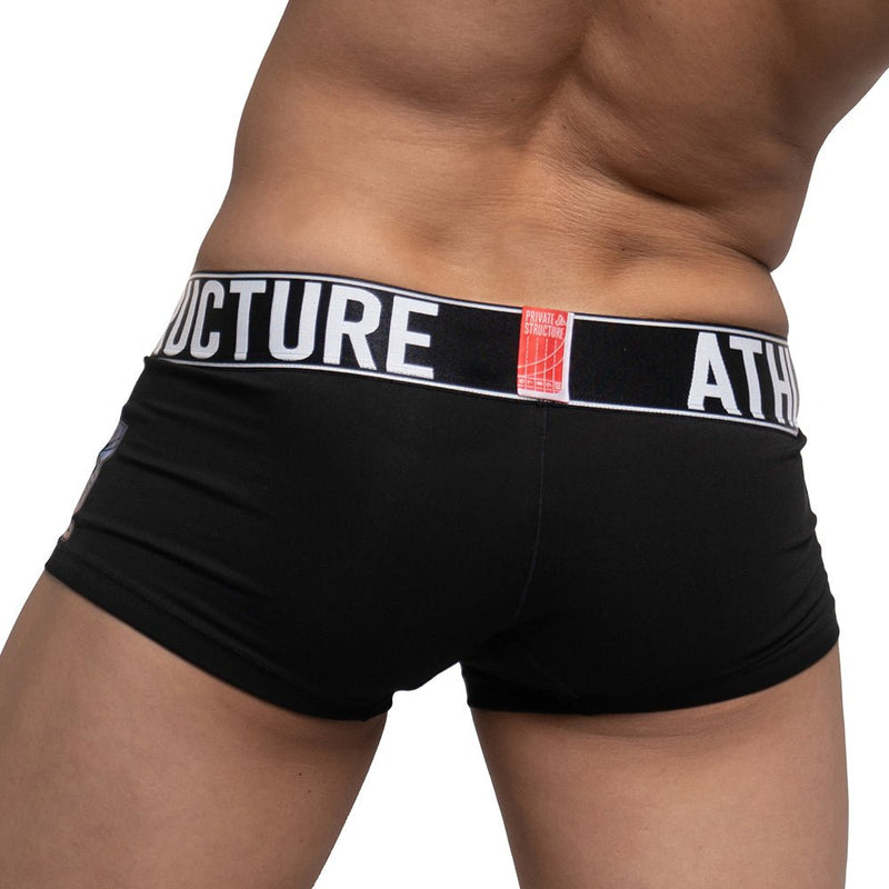 Private Structure Athlete Trunk Boxer Black 4196 63A - SexyMenUnderwear.com