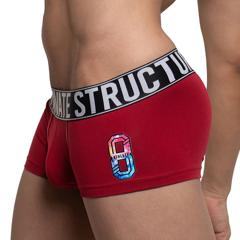 Private Structure Athlete Trunk Boxer Red 4196 63A - SexyMenUnderwear.com