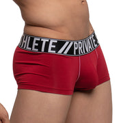 Private Structure Athlete Trunk Boxer Red 4196 63A - SexyMenUnderwear.com