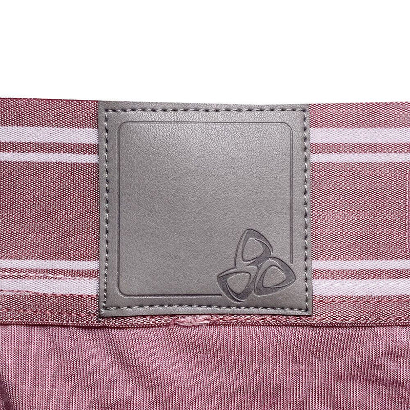 PRIVATE STRUCTURE Boxer Bamboo Viscose Sports Mid Waist Trunk Smokey Red 4379 58 - SexyMenUnderwear.com