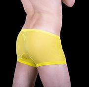 Private Structure Boxer Color Peel Trunk Yellow 1798 19 - SexyMenUnderwear.com