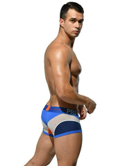 Private Structure Boxer En Cotton Momentum-Orange Trunk Blue 3855 34 - SexyMenUnderwear.com