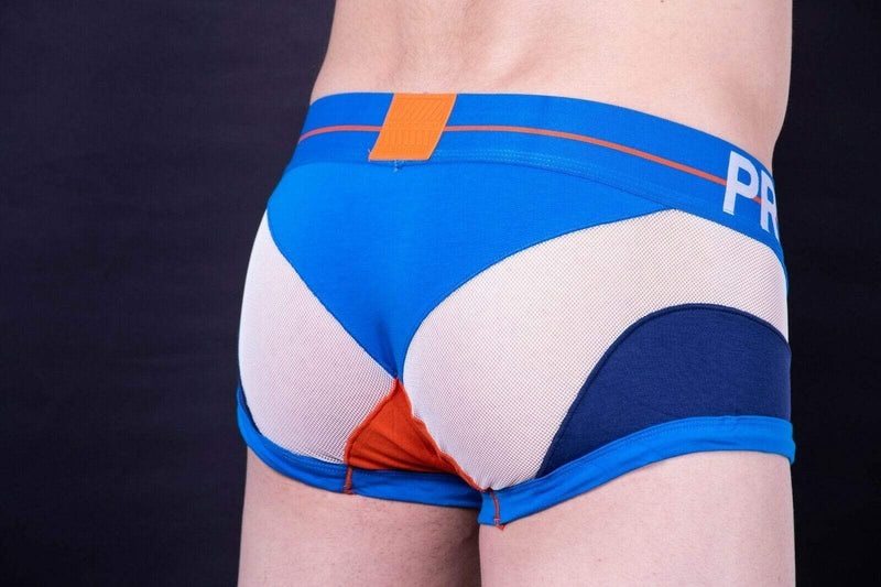 Private Structure Boxer En Cotton Momentum-Orange Trunk Blue 3855 34 - SexyMenUnderwear.com
