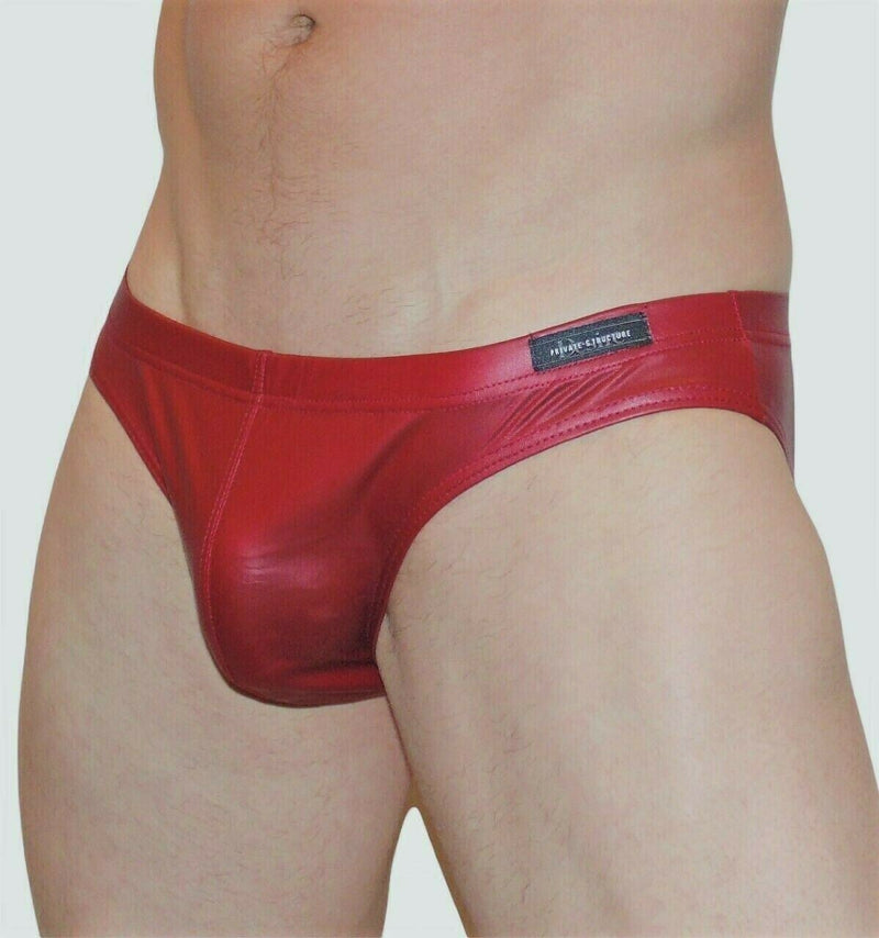 Private Structure Brief Desire Glaze Bikini Cut Briefs Blood Red 3553 70