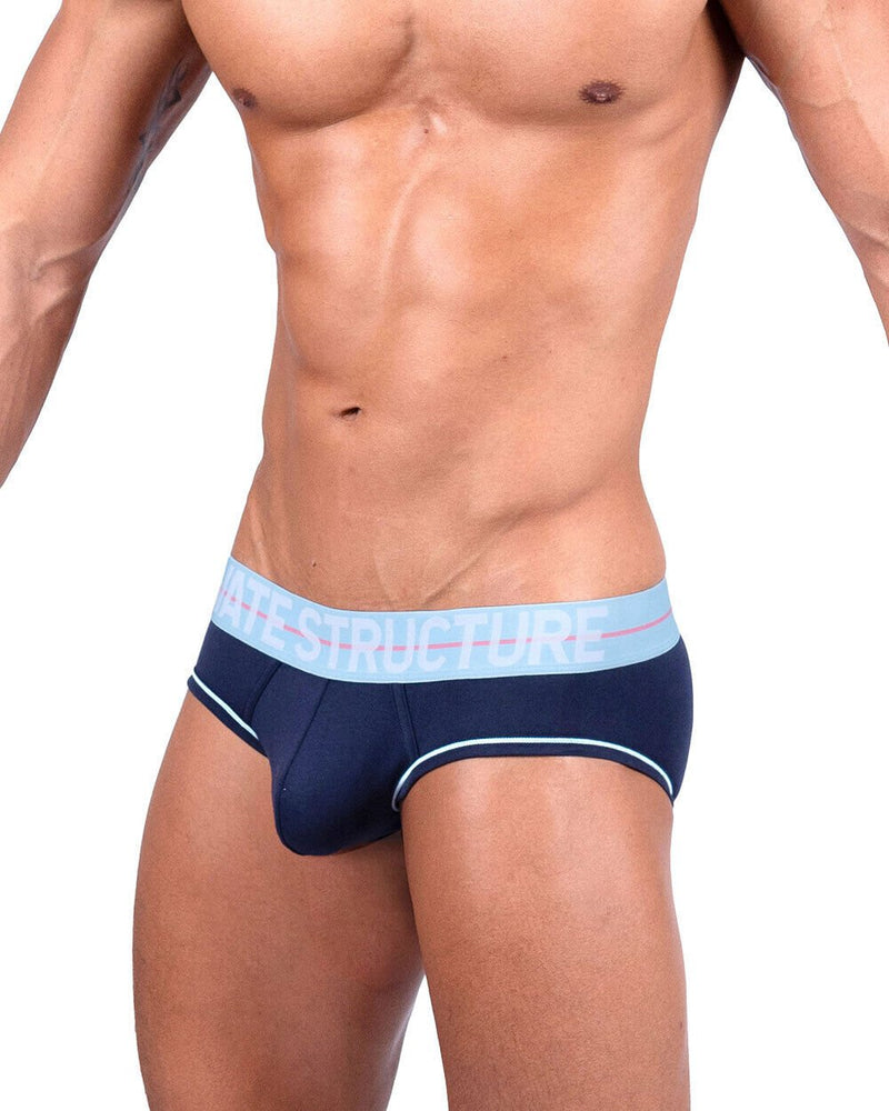 PRIVATE STRUCTURE Brief MO - Lite Cotton Mini Briefs Navy Placid Blue 41042
