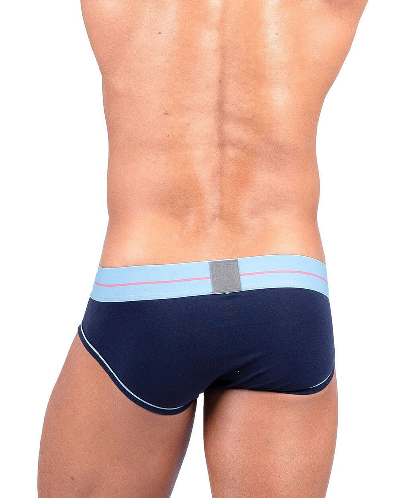 PRIVATE STRUCTURE Brief MO - Lite Cotton Mini Briefs Navy Placid Blue 41044