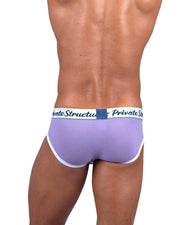 PRIVATE STRUCTURE Briefs Classic Mid - Waist Mini Brief in Viola Purple 45295