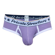 PRIVATE STRUCTURE Briefs Classic Mid - Waist Mini Brief in Viola Purple 45296