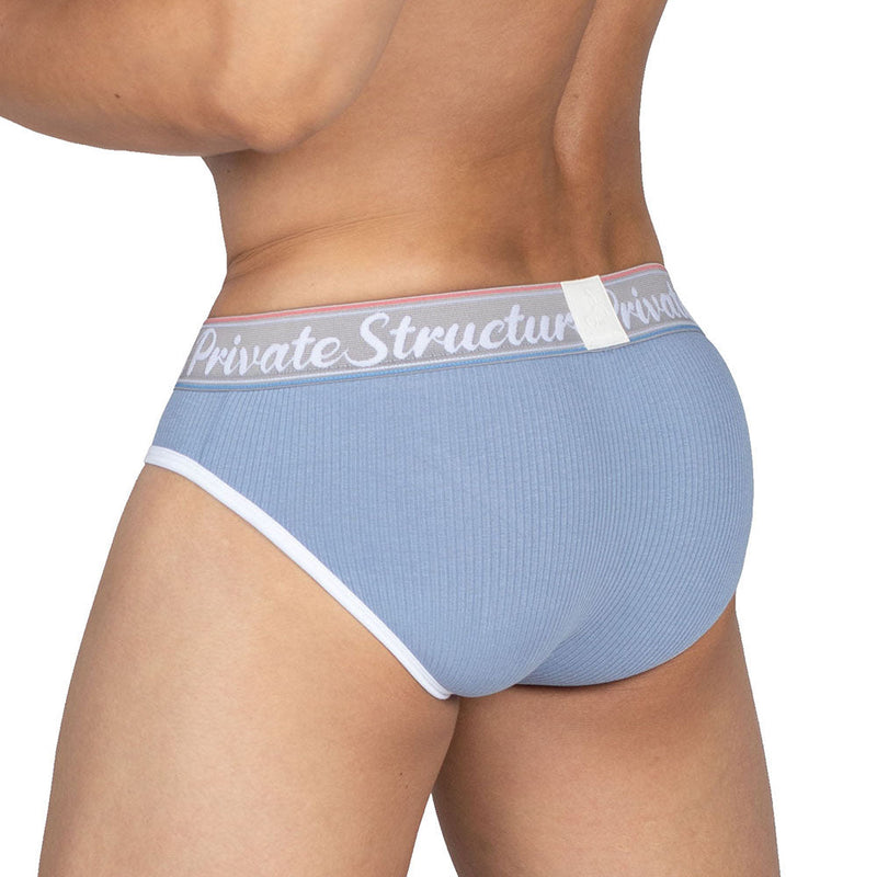 Private Structure Classic Briefs Mid-Waist Brief Total Baby Blue 3275