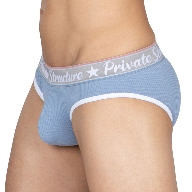 Private Structure Classic Briefs Mid-Waist Brief Total Baby Blue 3275