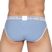 Private Structure Classic Briefs Mid-Waist Brief Total Baby Blue 3275