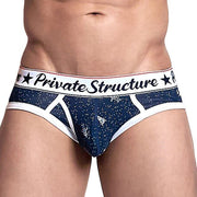 Private Structure Cotton Briefs Classic Mini Brief Galaxy Drift Navy 4189