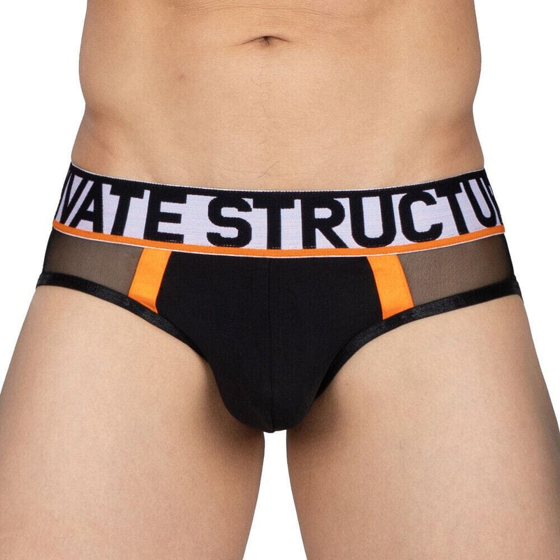 PRIVATE STRUCTURE Cotton Mini Brief Momentum Orange Catcher 4238
