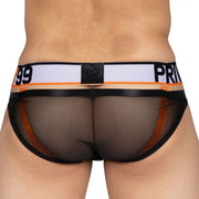 PRIVATE STRUCTURE Doubled Cotton-Brief Momentum Orange/Black 4237