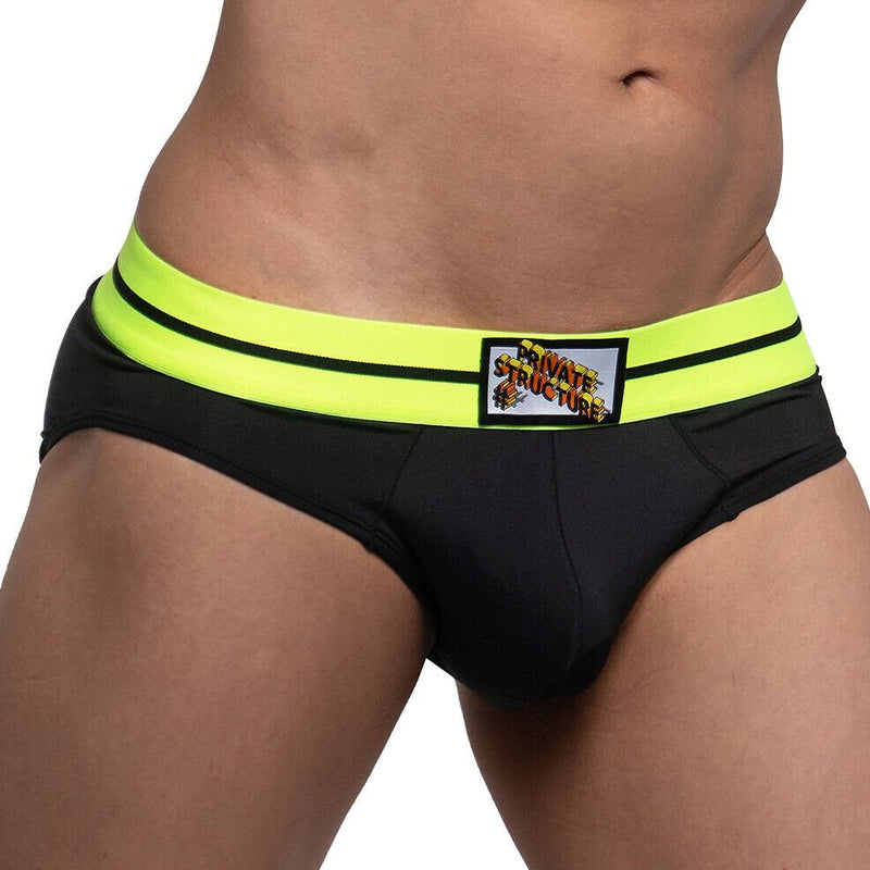 Private Structure Mini Brief Micro Maniac Smooth & Sretchy Briefs Black 4179