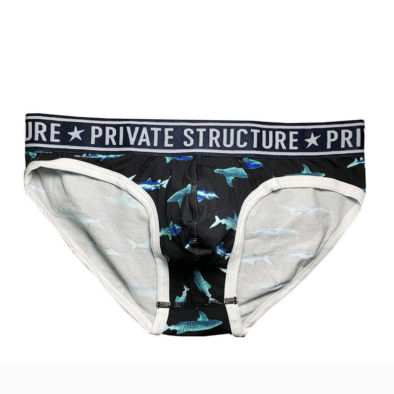 Private Structure Mini Briefs Pride Black Sharks Brief 4187