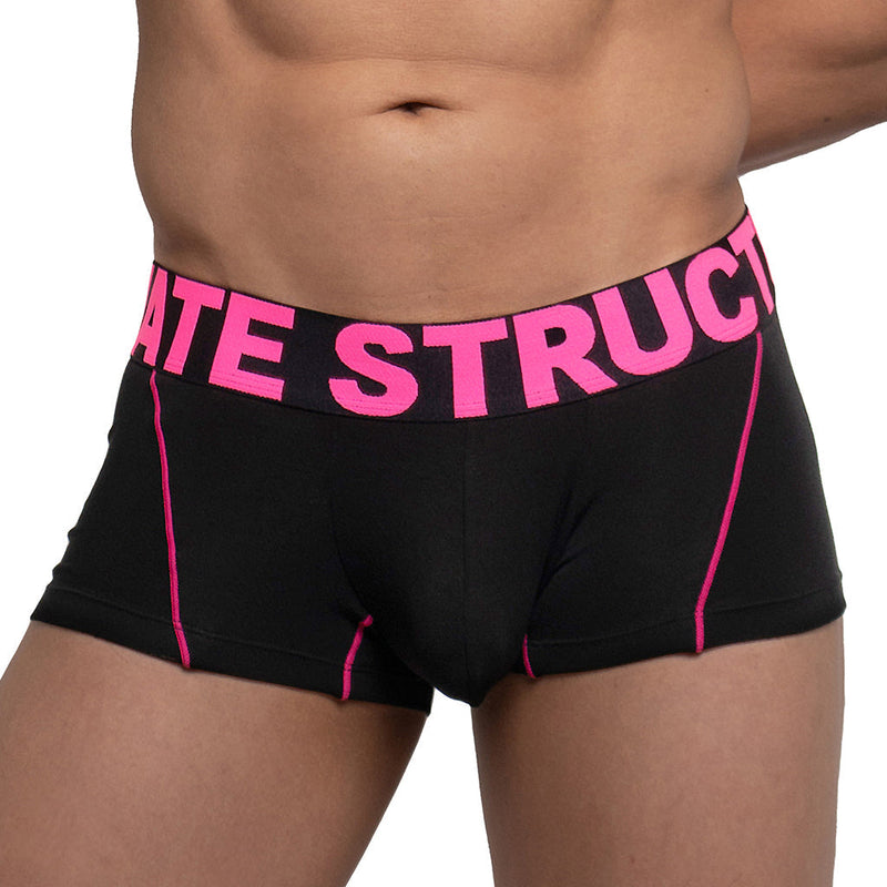 Private Structure Modality Boxer Trunk Black Magenta 4182 91