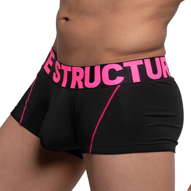 Private Structure Modality Boxer Trunk Black Magenta 4182 91