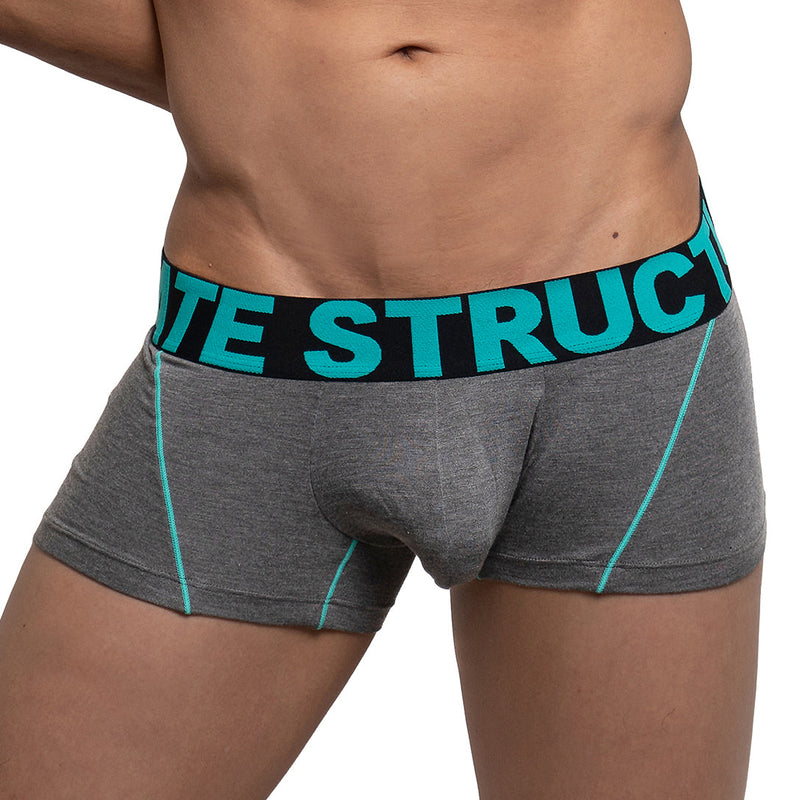 Private Structure Modality Boxer Trunk  Dk Melange Turquoise 4182 91