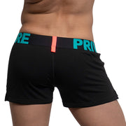 Private Structure Modality Lounge Shorts Inner Bulge Black Turquoise 4183 92