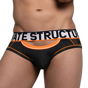 Private Structure Momentum Orange Harness Brief  THONG 4167 93