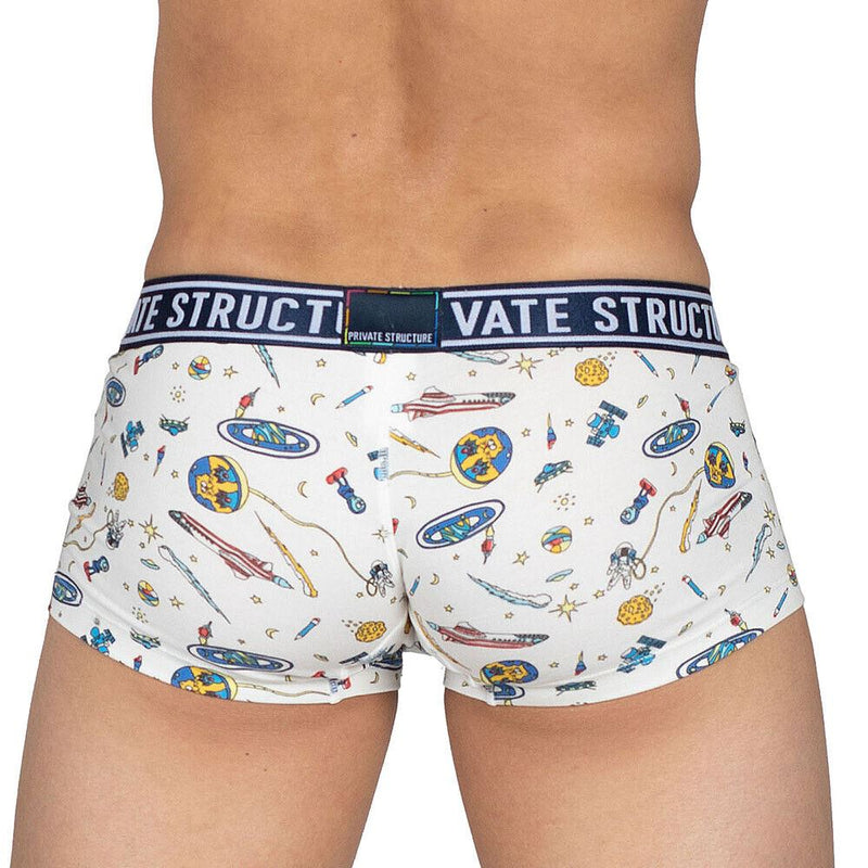 Private Structure Pride Boxer Trunk PRD Astrogator White 4368
