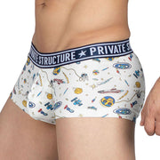 Private Structure Pride Boxer Trunk PRD Astrogator White 4368