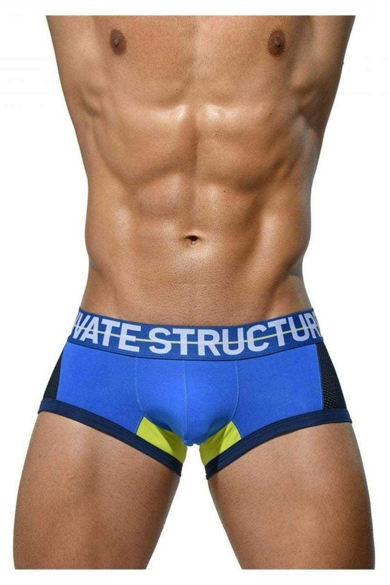 Private Structure Private Structure Boxer Momentum-Orange Trunk Cotton Underwear Blue 3853 44