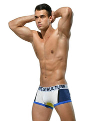 Private Structure Private Structure Boxer Trunk Momentum-Orange White 3859 38