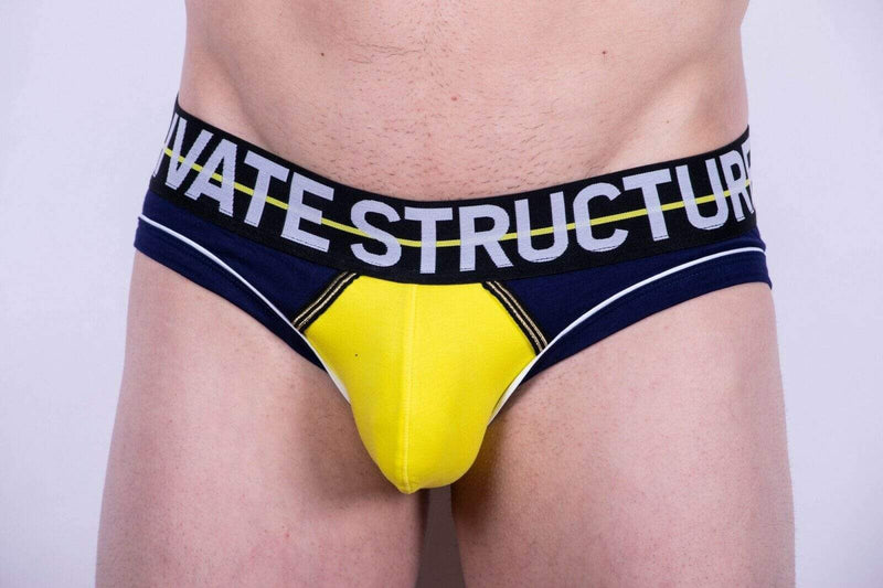 private structure Private Structure Brief Momentum-Orange Mini Slips Briefs Navy 3861 43