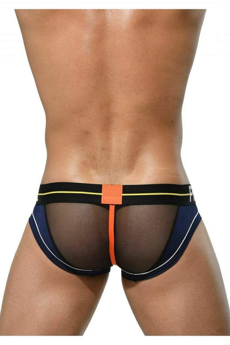 private structure Private Structure Brief Momentum-Orange Mini Slips Briefs Navy 3861 43