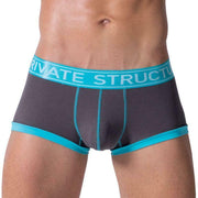 Private Structure Private Structure Mens mini Brief Soho Luminous Mini Briefs Teal Grey 3681 2