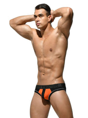 private structure Private Structure Mens Slip Platinum Micro Modal Mini Briefs Orange 3784 1