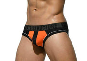 private structure M Private Structure Mens Slip Platinum Micro Modal Mini Briefs Orange 3784 1