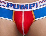 PUMP! Brief Velocity E-Racer Cotton Mesh Briefs With Ochre Piping Cup 12069