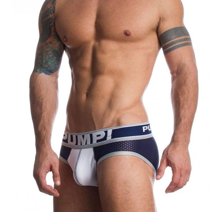 PUMP! Briefs Thunder Sport Full Mesh Cotton Dark Blue Brief 12015 76