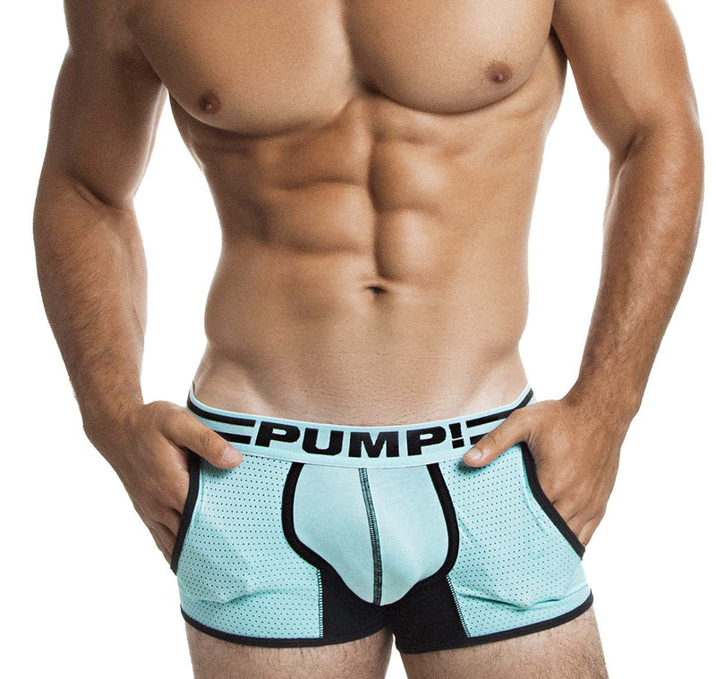 PUMP! Cotton Boxer Sport Agua Marina Mesh Pockets Jogger Athletic 11063 T8