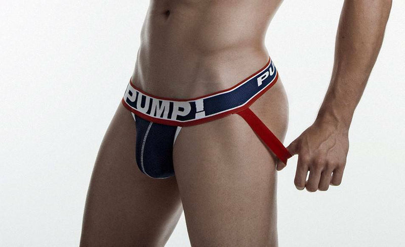 PUMP! Jock Big League Black Mesh Cotton Jockstrap 15028 P31