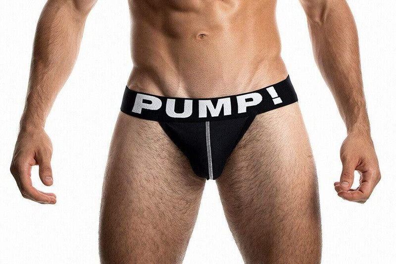 PUMP! Jockstrap Black Classic Ribbed Cotton Jock 15001 24