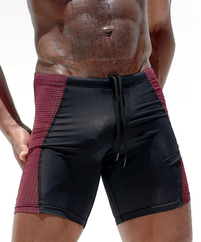 RUFSKIN Cycle Shorts SPLIT Premium Perforated Stretch Nylon Short Matte 75