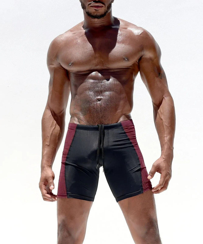 RUFSKIN Cycle Shorts SPLIT Premium Perforated Stretch Nylon Short Matte 75