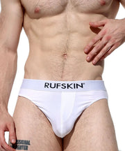 RUFSKIN Full-Seat Briefs TAREK Double-Sided Brushed Knit Optic White 84