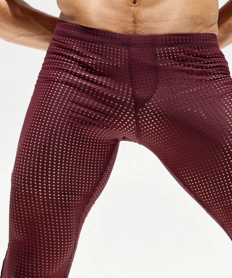 RUFSKIN ROUNDOFF Sport Leggings Mesh Perforated Stretchy Nylon Legging