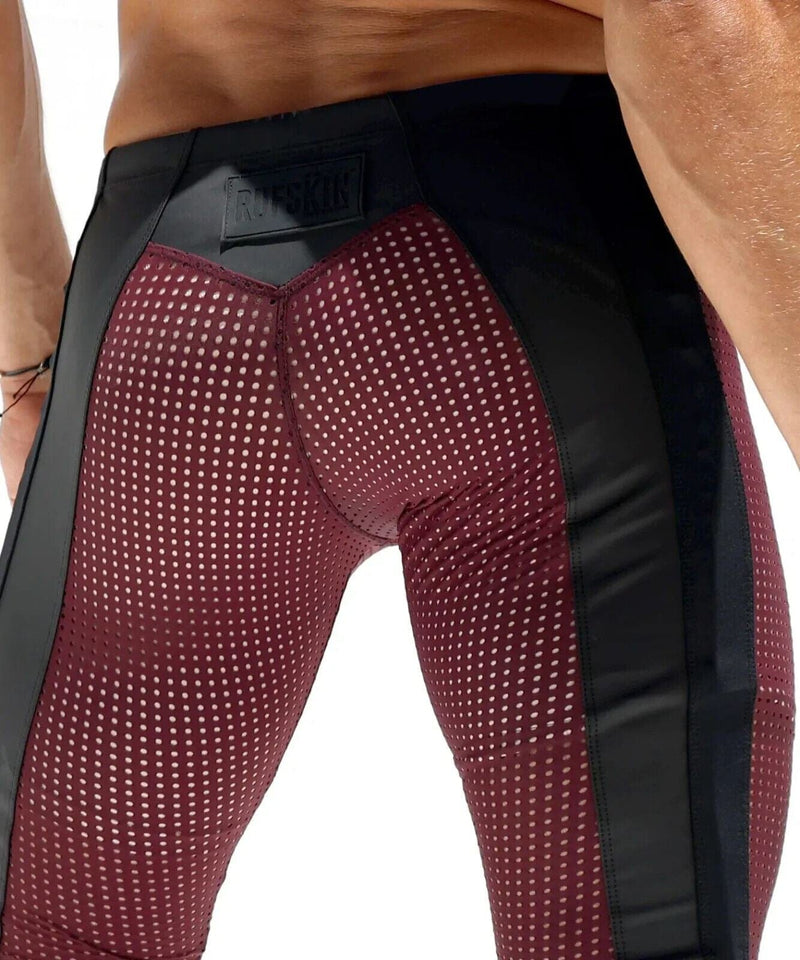 RUFSKIN ROUNDOFF Sport Leggings Mesh Perforated Stretchy Nylon Legging