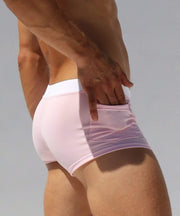 Rufskin Rufskin Boxer Brief Fabian Boxers Short Mens Quality Slip Pink 25
