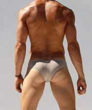 Rufskin Rufskin Brief Pablo 'Cheeky' Style Slip Thin Hip & Contoured Pouch Tan 5