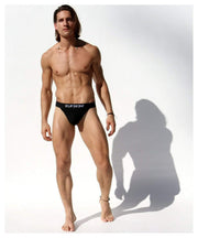 Rufskin Rufskin Thong CAGE Cotton Tangas Contoured Pouch Black 3