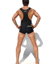 RUFSKIN Singlet RICKSON Stretch Sport 4-Way Mesh Bodysuit Black