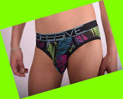 SexyMenUnderwear.com Andrew Christian Brief Massive City Palms Mens Slips Fashion Briefs 90320 16